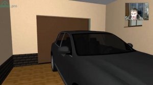 Проект бани с гаражом и комнатами отдыха   C-236-ТП