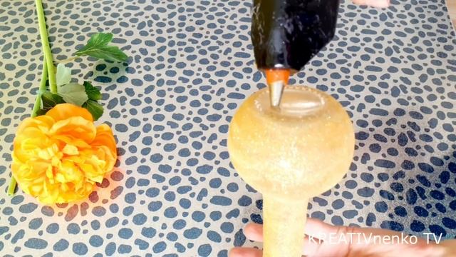 ?ДЕКОР СТЕКЛЯННОЙ ВАЗЫ СВОИМИ РУКАМИ ?ДИЗАЙН ДЛЯ ДОМА\ DECOR VASE  #KREATIVnenkoTV