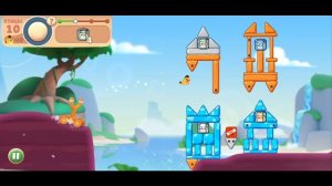 Angry Birds Journey Злые Птицы ПУТЕШЕСТВИЕ - прохождение мульт игры ГЛАВА 1 уровень 11-15.