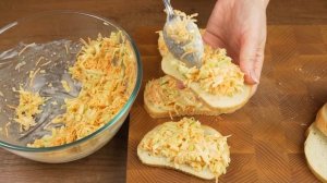 Несколько минут и Бутерброды готовы! Бюджетный рецепт горячих бутербродов