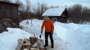 Как расколоть чурку с сучками, комель и другие