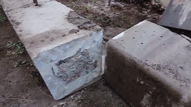 Распиловка бетонных свай на фрагменты. Обустройство фундамента. смотреть онлайн