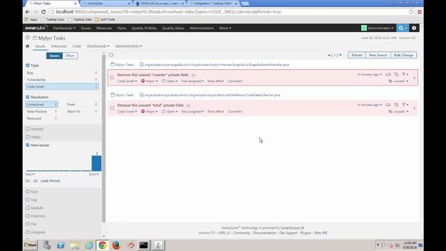 Automatic Creation of JIRA Issues from SonarQube Code Scan with Tasktop Gateway