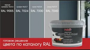 Краска моющаяся Цвета по каталогу RAL