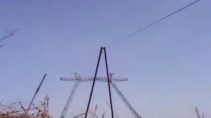 Установка опоры ВЛ 500 кВ