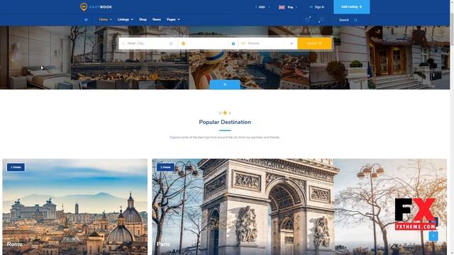 EasyBook -“ Directory and Listing WordPress Theme Sherman Ford смотреть онлайн