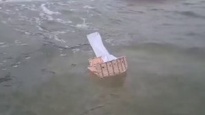 Запуск корабля из спичек.