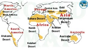 КАРТА МИРА (Map Deserts World)