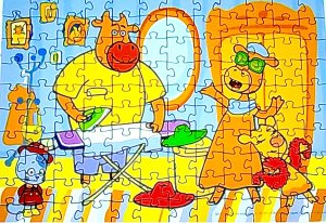 Оранжевая корова - собираем пазлы для малышей | Видео Для Детей | Мультики с игрушками