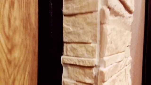 Искусственный камень, гипсовая плитка. Откосы входной двери своими руками