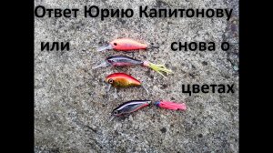 Ответ Юрию Капитонову или снова о цветах