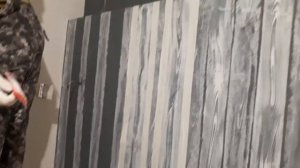 Покраска стен‼ (декоративка) за 6 секунд. #декоративка #покраска #под дерево