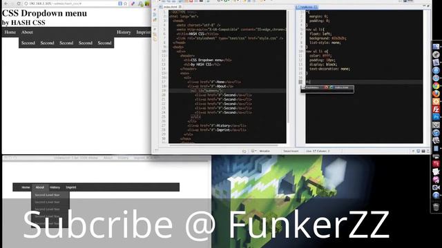 How to make - Drop Down Menu - Using - HTML - CSS - Learn - Tutorial -