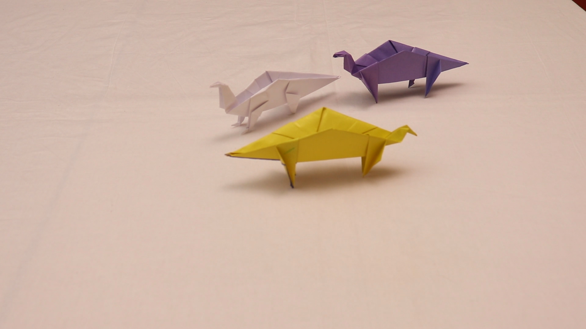 Оригами ДИНОЗАВР ИЗ БУМАГИ для детей  ORIGAMI DINOSAUR