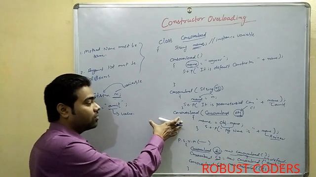 Constructor Overloading  | Robust coders