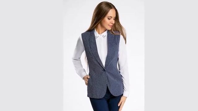 Приталенный жакет и жилетка как одеться в начале осени фото смотреть онлайн