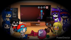 Gael characters gacha react to friday night funkin vs imposter v4 PART 8 finale
