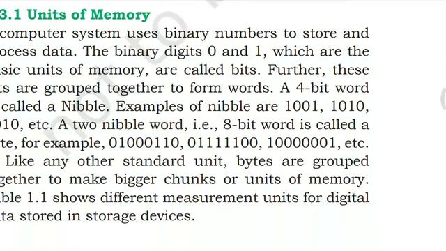 UNITS OF MEMORY | COMPUTER| CS | NCERT | CBSE | CSE | UPSC | CLASS 11 | PYTHON JAVASCRIPT JAVA C++