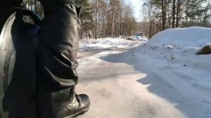 на моноколесе по льду Финского залива. #моноколесо #euc #зима