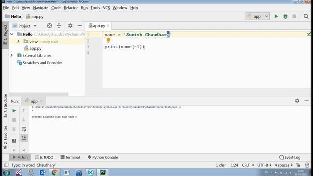 Strings basics, finding sub-strings, negative indexes, copying strings - Python tutorial | Team MAS