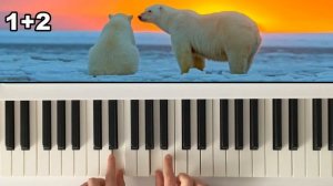 Как играть на пианино ?Где-то на белом свете Кавказская пленница[ОЧЕНЬ ПОДРОБНО] на пианино