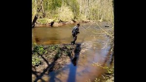 Ловля ручьевой форели.Рыбалка в Калининградской области.