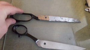 Восстановление старых портновских ножниц. Первая работа.