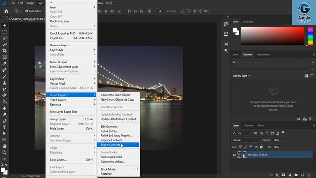 Layer Menu( Convert to smart object ) | Part 51 | General Guide - عمومي لارښود смотреть онлайн