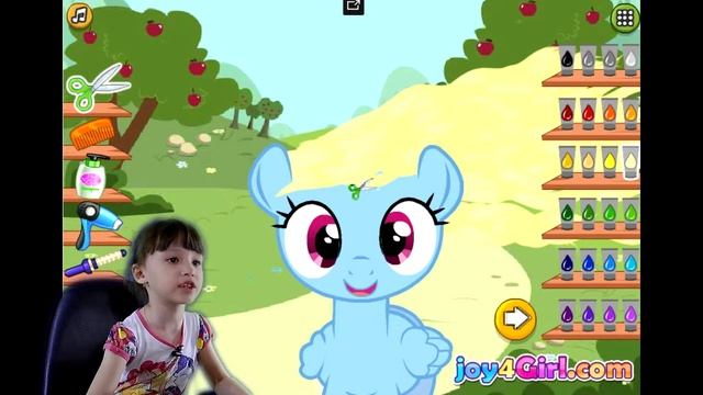 vikaclub - MLP MY LITTLE PONY GAMEPLAY, видео для детей, мой маленький пони, прическа для пони смотреть онлайн