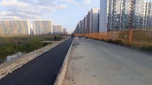 Мурино,вертолёты.Дорога из мурино в Бугры
