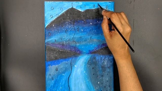 Rainy Day / Acrylic Painting / Step by step #90 смотреть онлайн