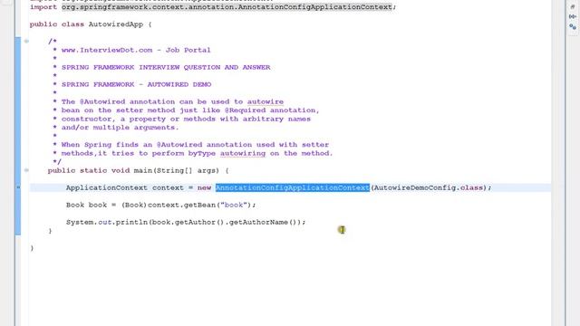 SPRING FRAMEWORK @AUTOWIRED DEMO смотреть онлайн