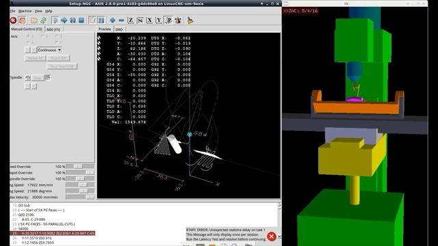 Solidcam 5axis postprocessor for Linuxcnc 2.8