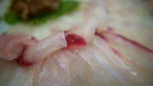 Рыба-ТИТАНОВЫЙ СПИНОРОГ /Titan TRIGGERFISH Sashimi/Обработка и Приготовление САШИМИ/ ЯПОНСКАЯ Кухня