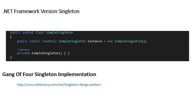 Singleton Design Pattern смотреть онлайн