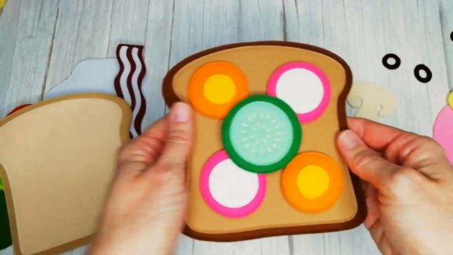 Игра из фетра "Аппетитный бутерброд" смотреть онлайн