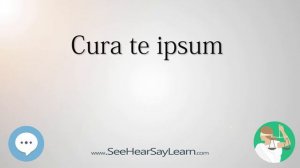 Cura te ipsum (Medical Latin Terminology & Definitions) 🤸♀️📜🧠👩🎓👍🔊
