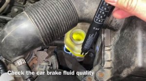 How to test brake fluid using a brake Fluid Liquid Tester Pen with LED Indicators VW Polo 4 9N3 DIY