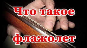 Что такое флажолет (флажелет), как играть флажолет