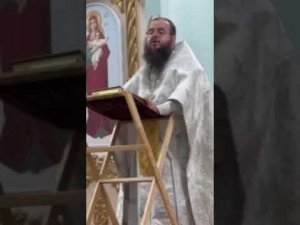 Проповедь после Евангелия сегодня на службе. 22.08.2024.