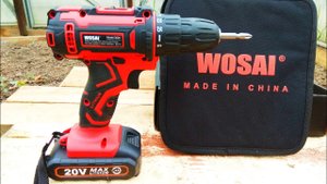 Аккумуляторная дрель шуруповёрт WOSAI _ Cordless Drill WOSAI Screwdriver
