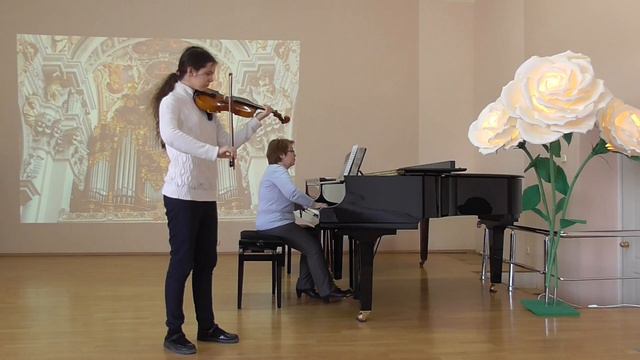 17. Анастасия Колесникова. Г. Гендель, Соната № 6, 1 часть. Преп. Е.А.Игуменщева, конц. М.В.Маргевк смотреть онлайн