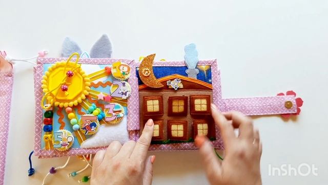 Книжка для малышки. Развивающая книга из ткани для детей смотреть онлайн