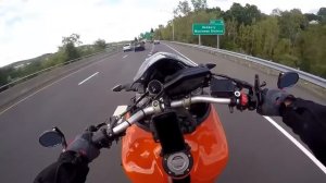 Yamaha MT-09 or FZ-09 - Acceleration 0-276km/h & Startup & Exhaust Sound & Burnout & Wheelie & Drif