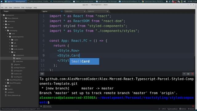 Free Template - React Parcel TypeScript StyledComponents смотреть онлайн