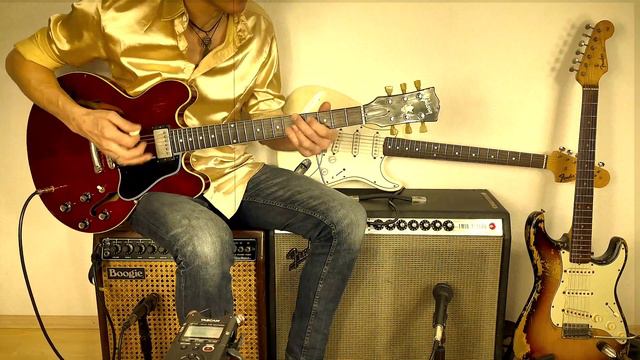 OneTrickPony 1961 Gibson ES 335, from clean to high gain only with the volume pots of the guitar смотреть онлайн