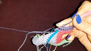 Вязание крючком. Техника интарсия для начинающих. Вязание и декор полотна.