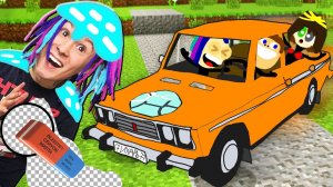 ОТКУДА У МЕНЯ НАРИСОВАННАЯ МАШИНА В МАЙНКРАФТ