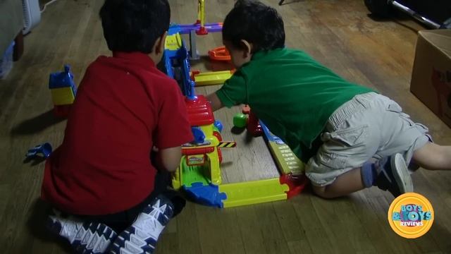 Go! Go! Smart Wheels Train Station Playset from Vtech kids toy review spanish and english смотреть онлайн