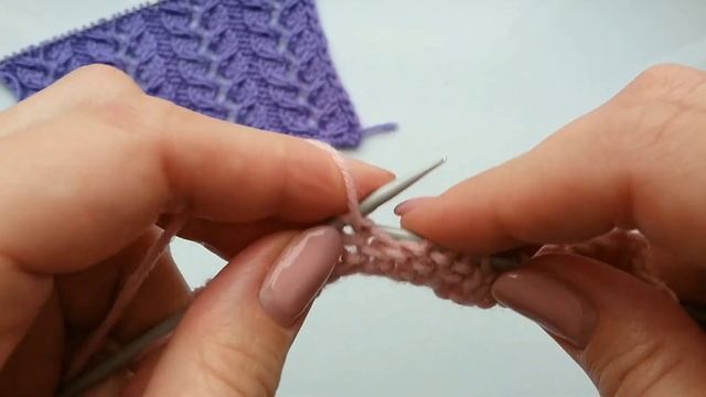 Шикарный узор Ажурные колоски для вязания спицами смотреть онлайн